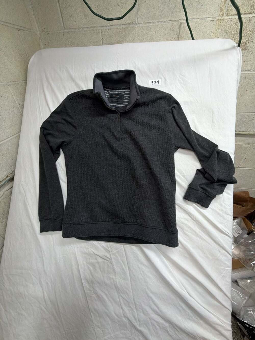 Porter & Ash 2-Tone Structure Quarter-Zip Pullover Sweater